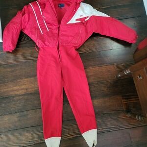 Retro Red Ski Suit By SERAC